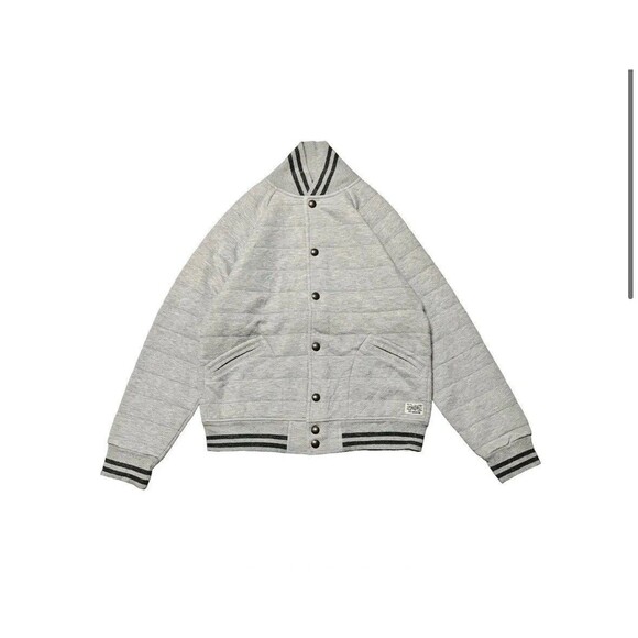 Other - Vintage Polo Ralph Lauren Quilted Varsity Bomber Jacket Gray 90s Y2K RN41381